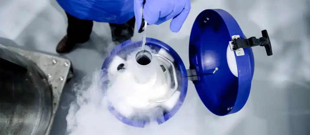 An image portraying cryopreservation and tissue freezing